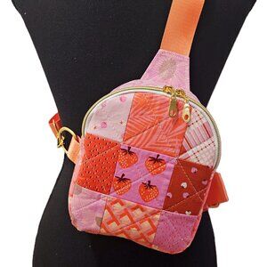 Mav Sling Patchwork Mini Sling Backpack: Ruby Star Society Crossbody Bag